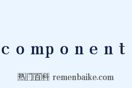 component是什么意思的图片